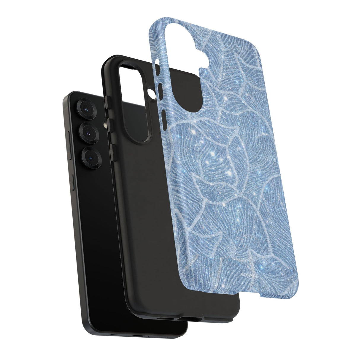 Glacier Blue Floral Tough Case