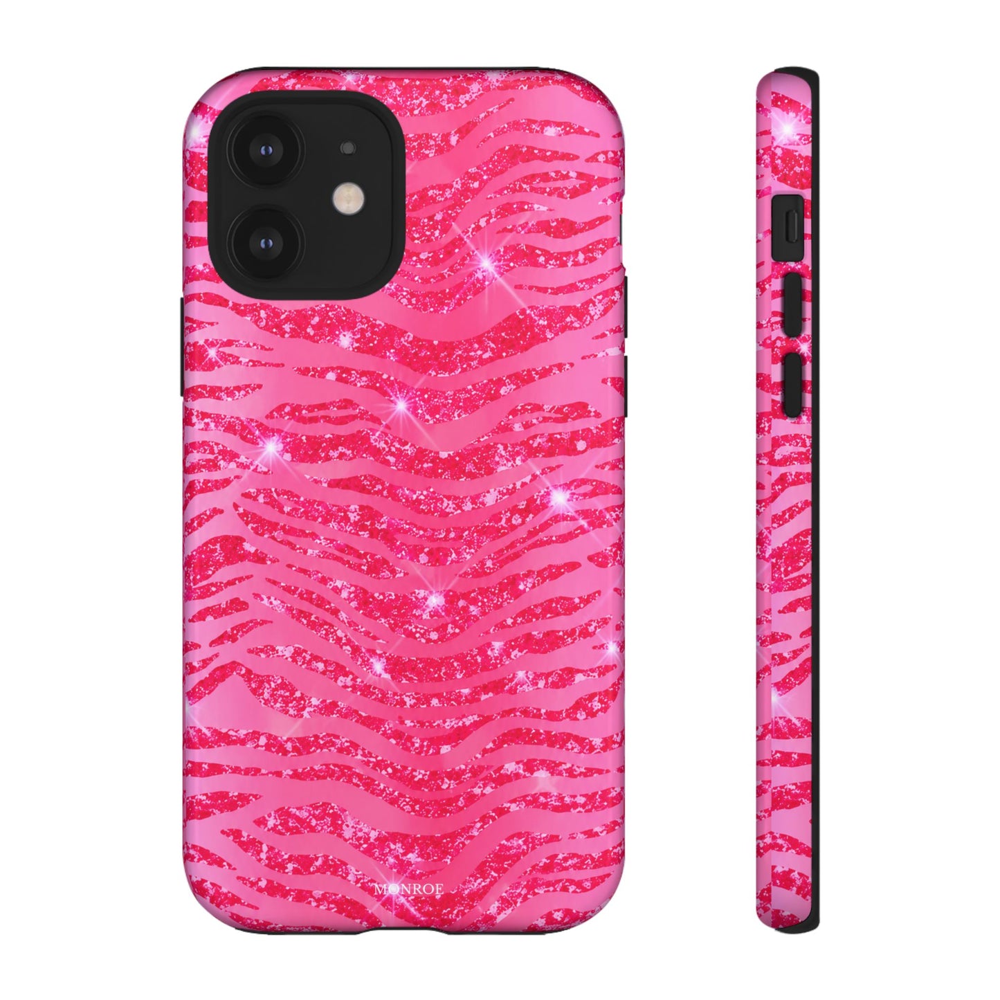 Pink Glitter Zebra Tough Case