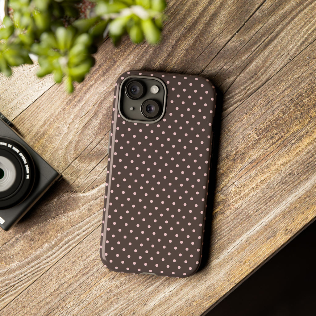 Brown Polka Phone Case
