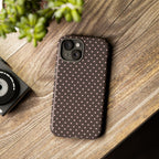 Brown Polka Phone Case