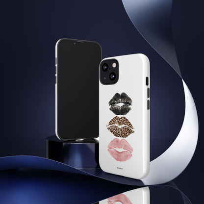 Leopard Glam Lip Tough Case