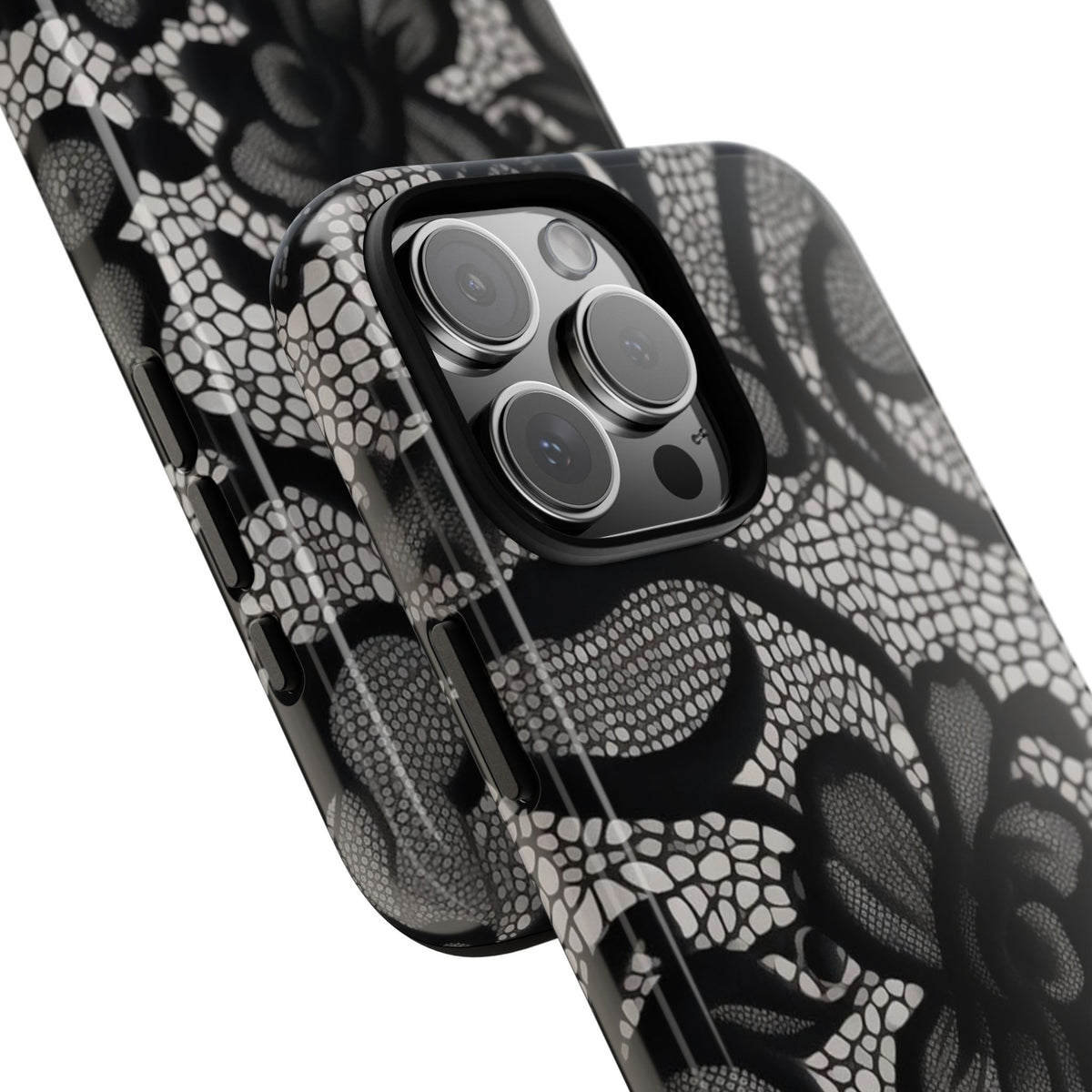 Black Floral Vintage Case