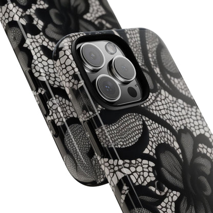 Black Floral Vintage Case