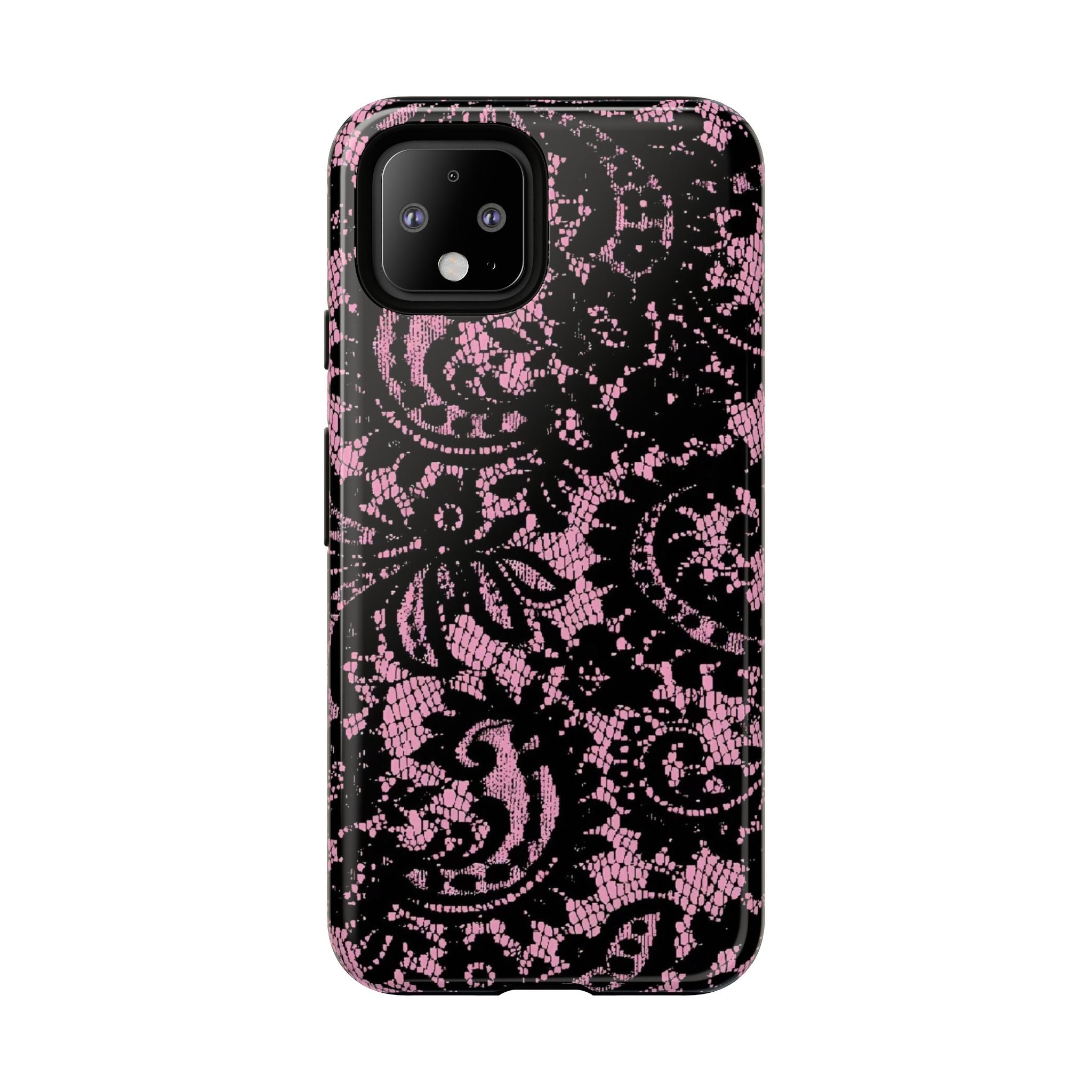 Pink Lace Pattern Tough Phone Case
