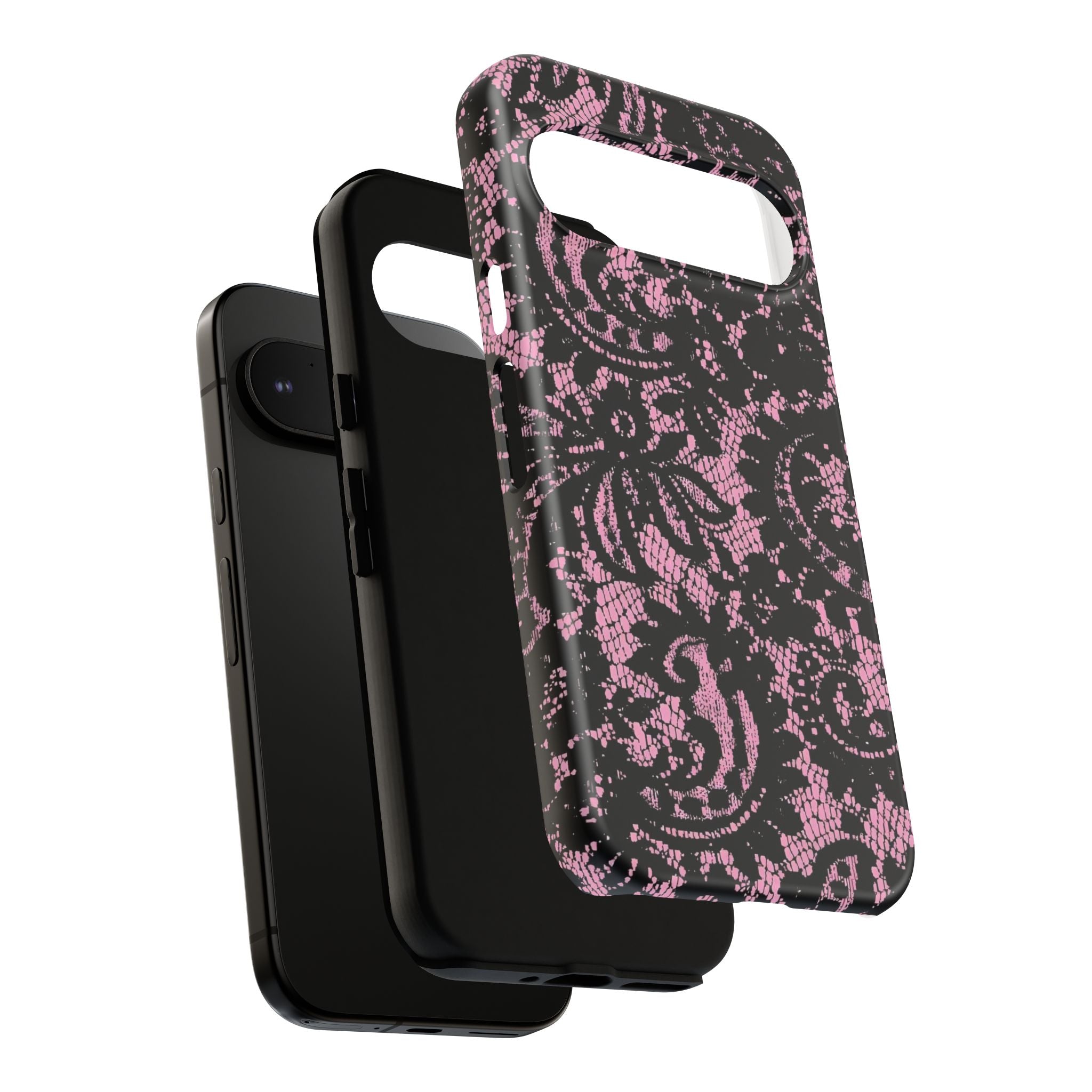 Pink Lace Pattern Tough Phone Case