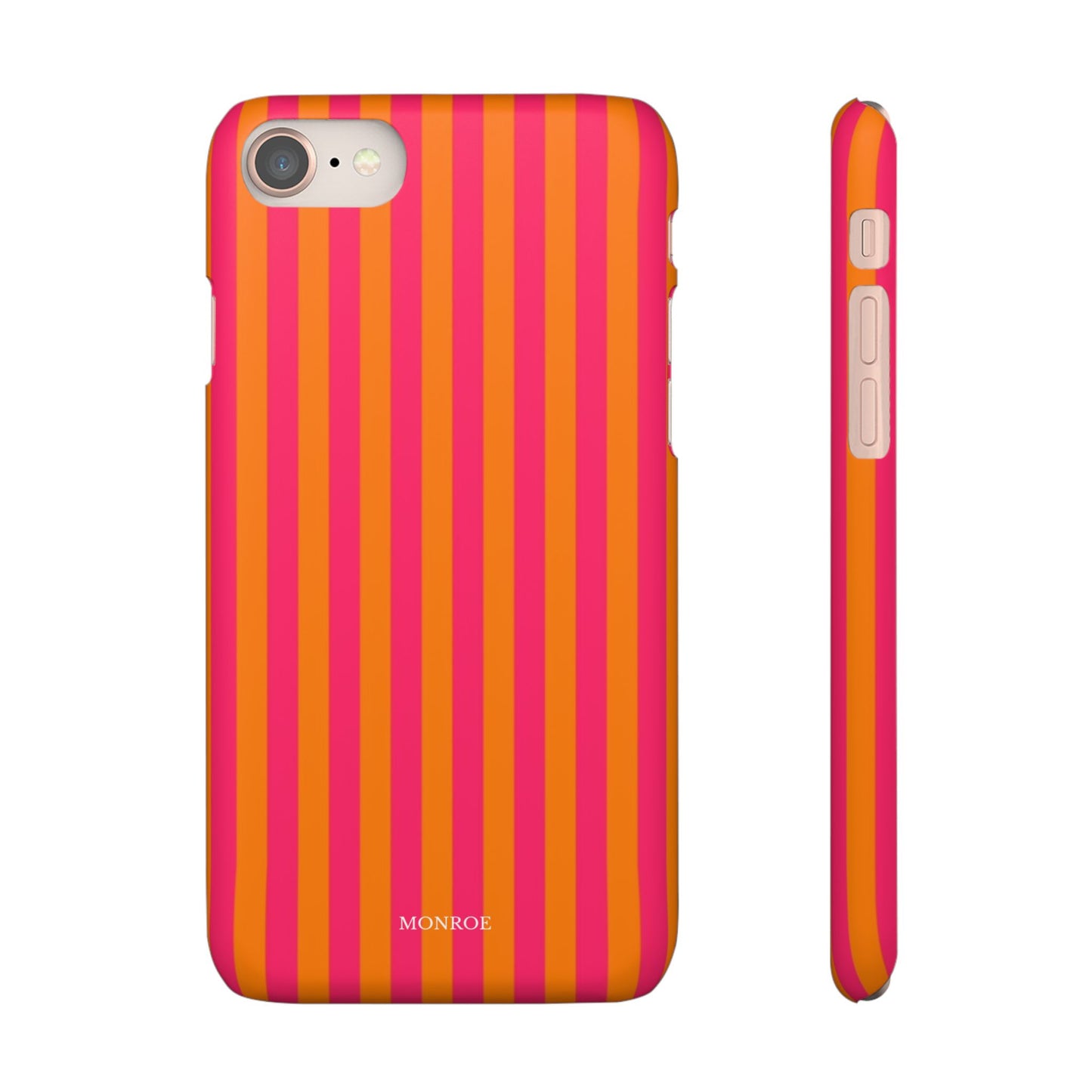 Striped Orange & Pink Case
