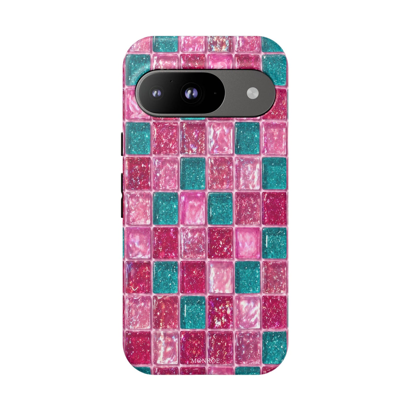 Pink Teal Mosaic Tough Case