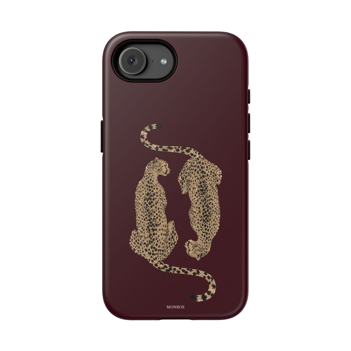 Burgundy Cheetah Tough Case