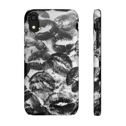 Black & White Kiss Print Case
