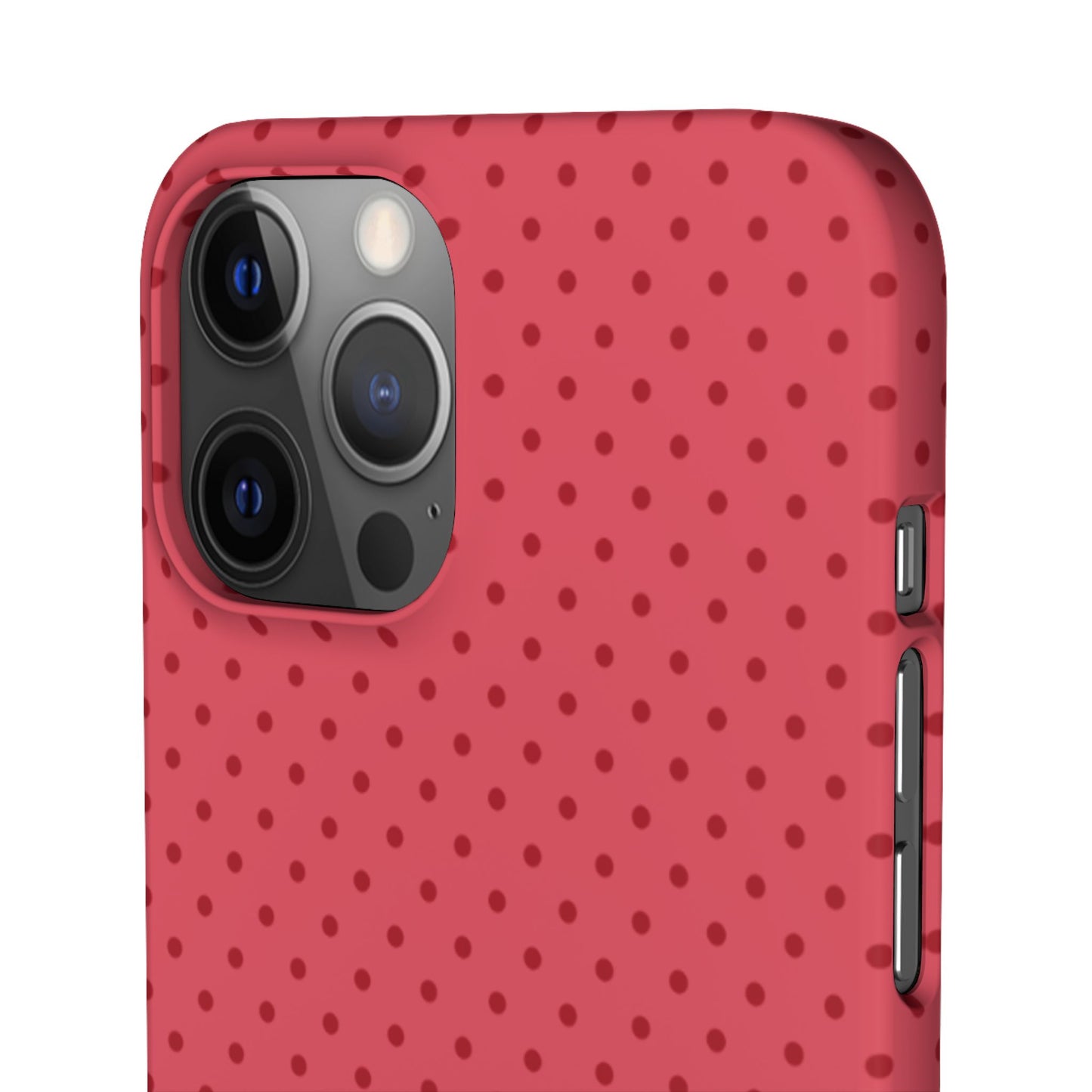 Coral Polka Dot Snap Phone Case