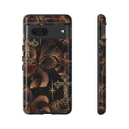 Floral Cross Pattern Tough Case