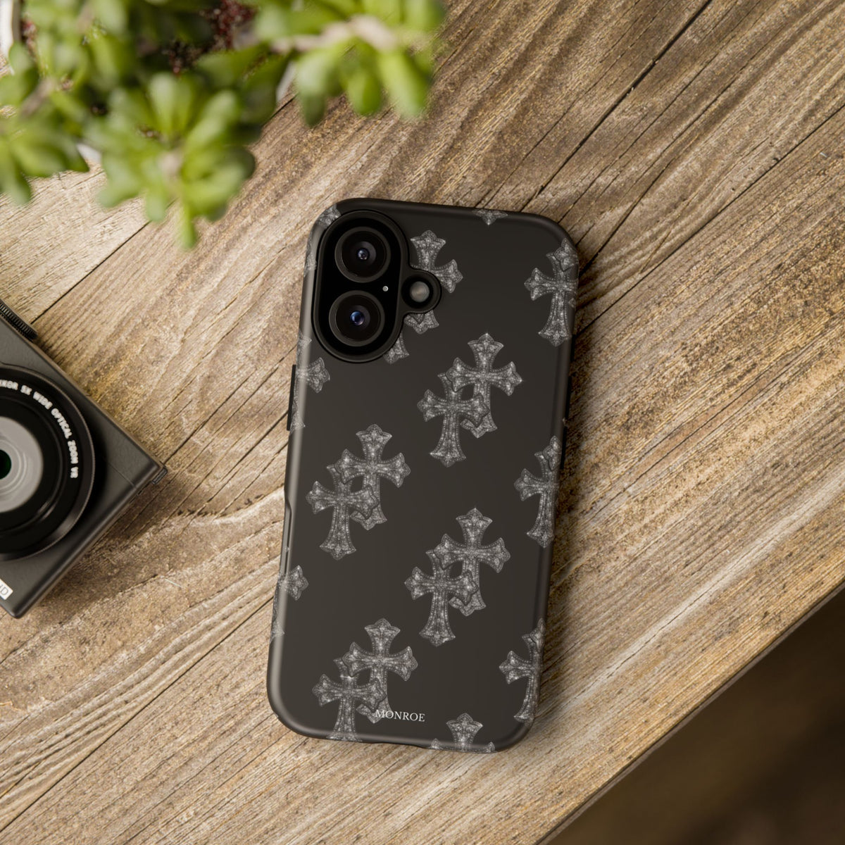 Black Crystal Cross Tough Case