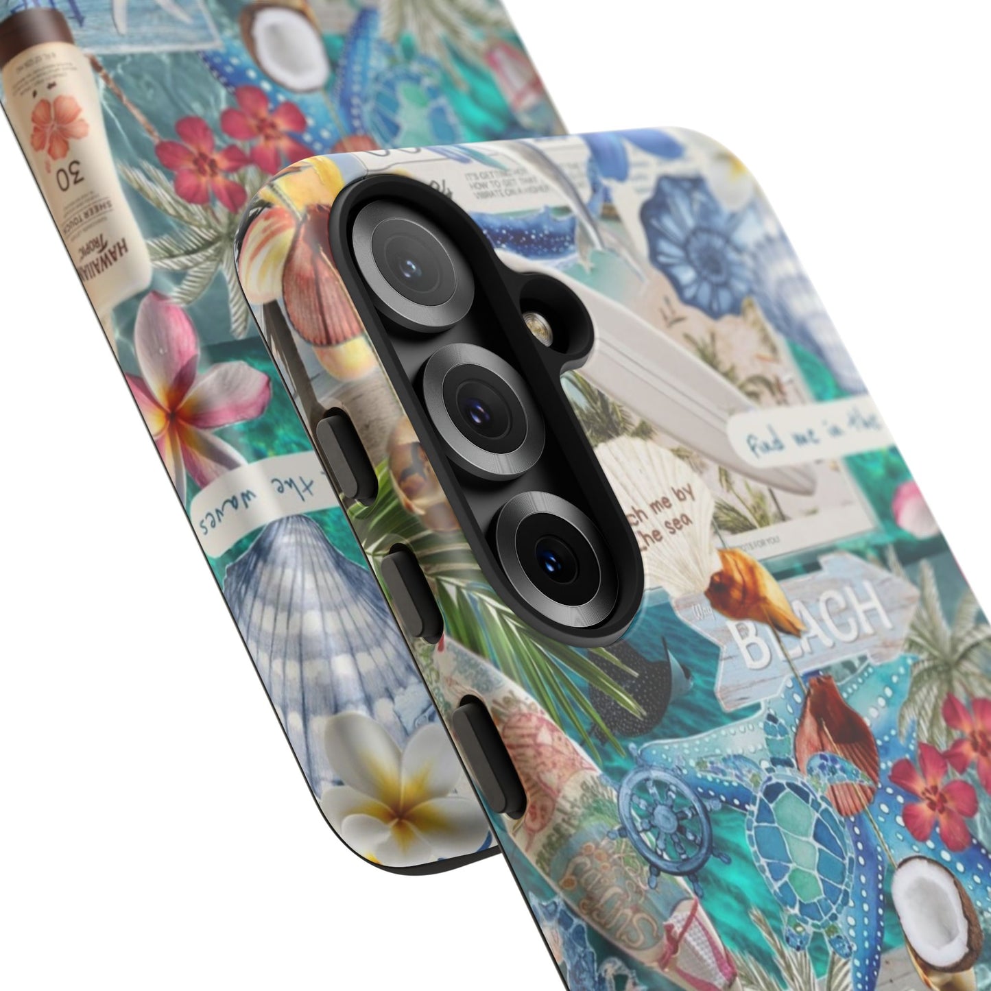 Tropical Beach Collage Tough Case