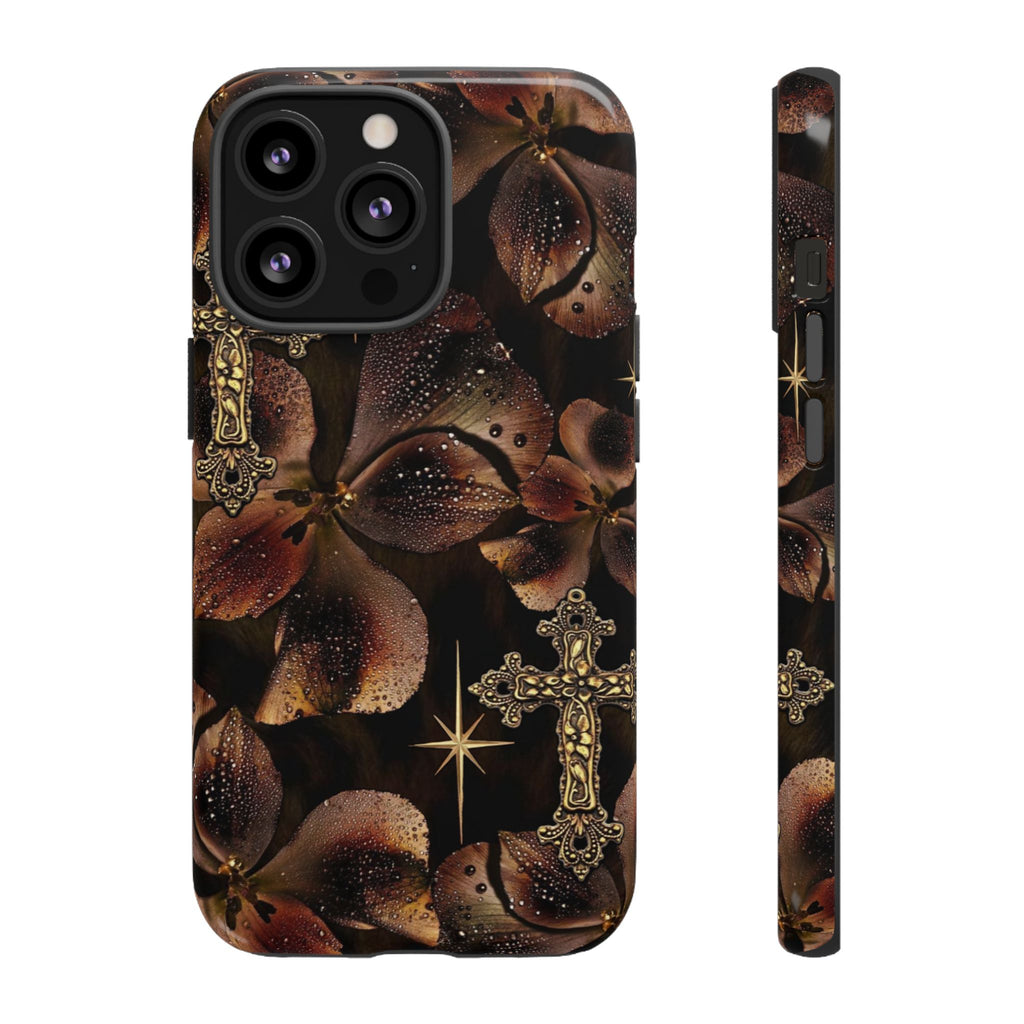 Floral Cross Pattern Tough Case