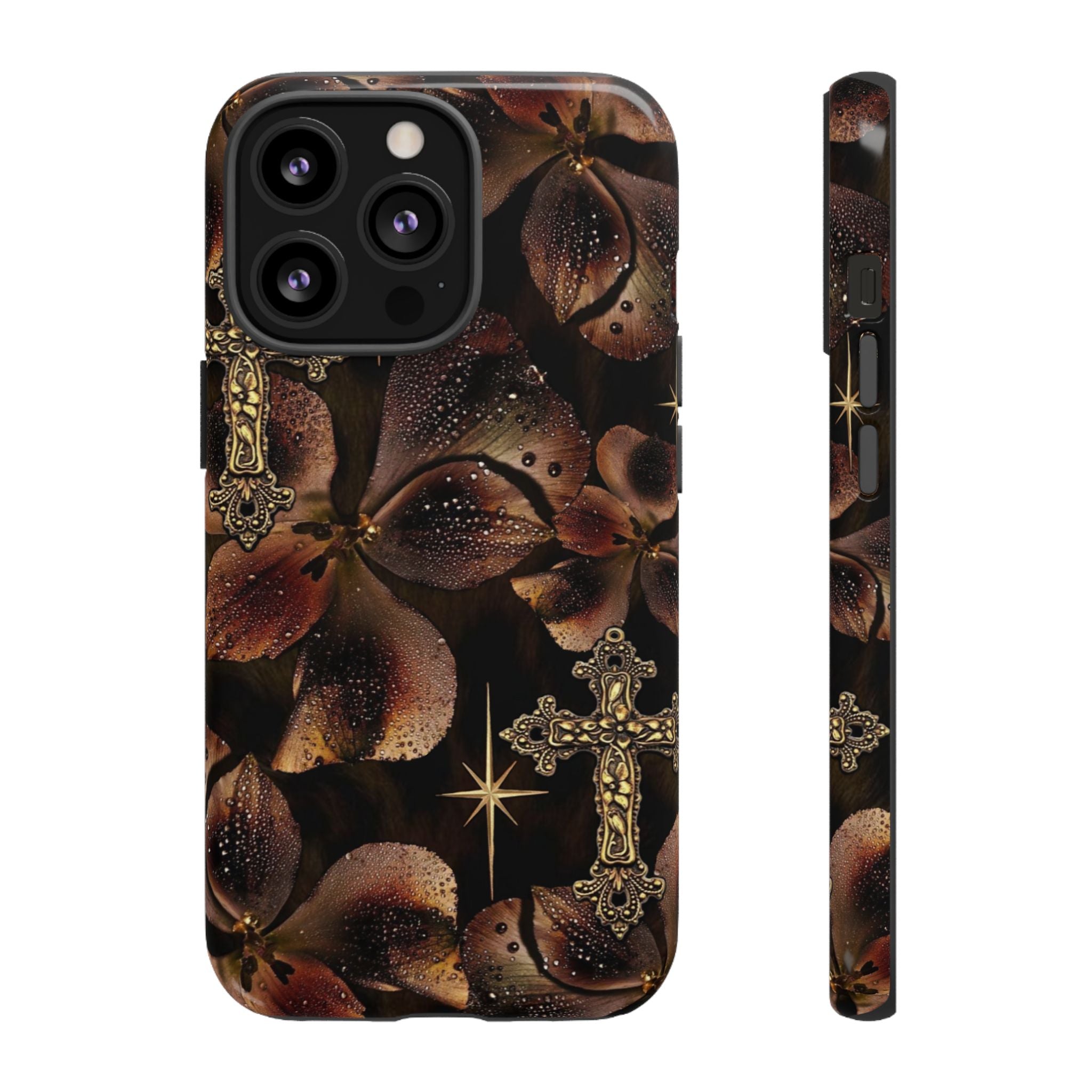 Floral Cross Pattern Tough Case