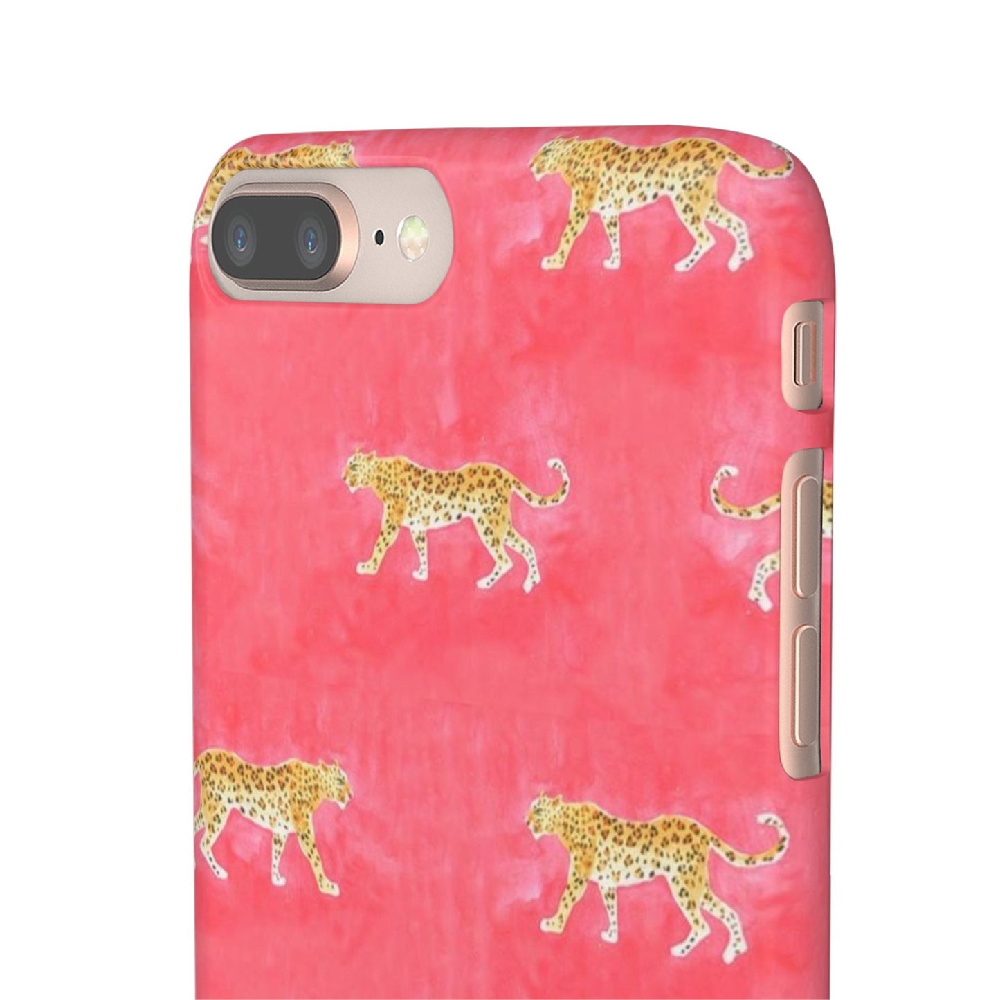 Pink Watercolor Leopard Case