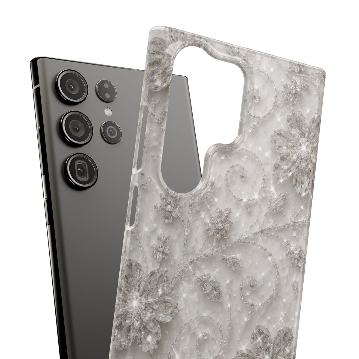 Glittery Floral Case