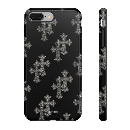 Black Crystal Cross Tough Case