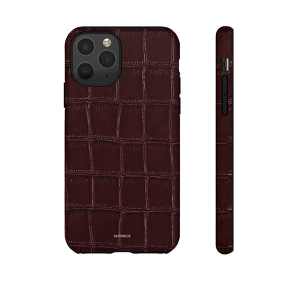 Burgundy Croc Tough Case