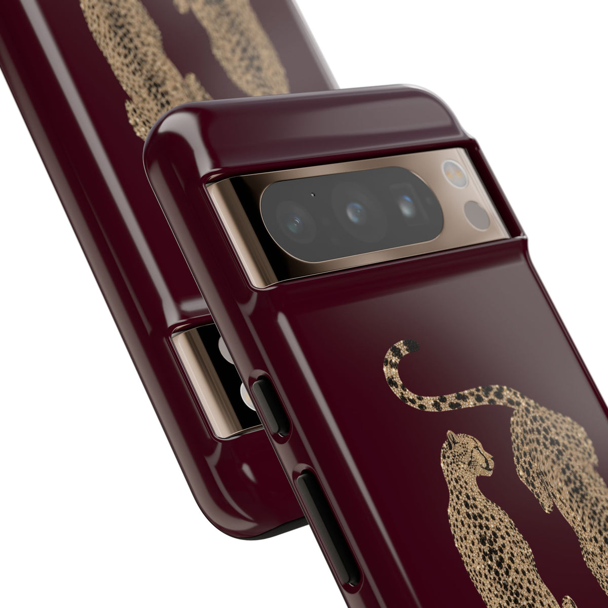 Burgundy Cheetah Tough Case
