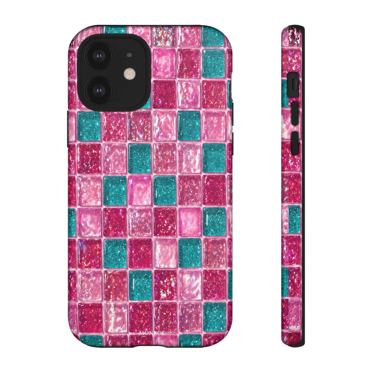 Pink Teal Mosaic Tough Case