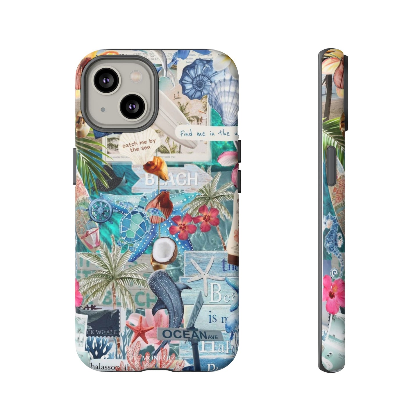 Tropical Beach Collage Tough Case