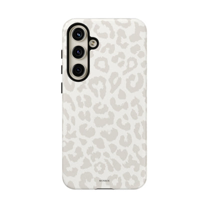 White Leopard Print Tough Case