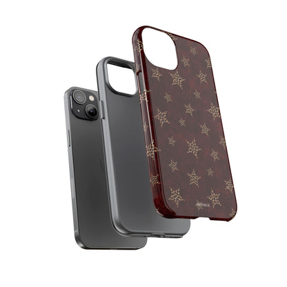 Burgundy Leopard Star Tough Case