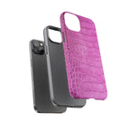 Purple Croc Phone Case