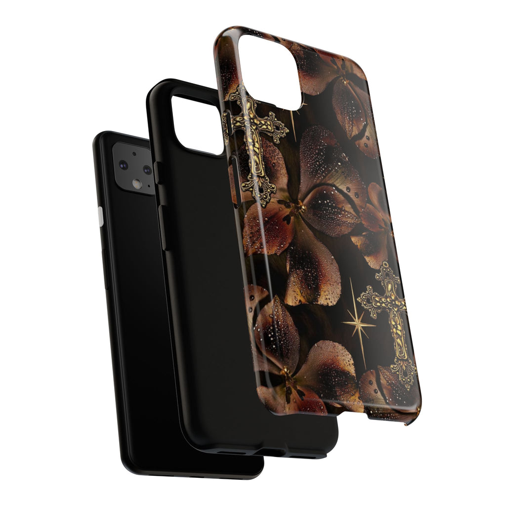 Floral Cross Pattern Tough Case