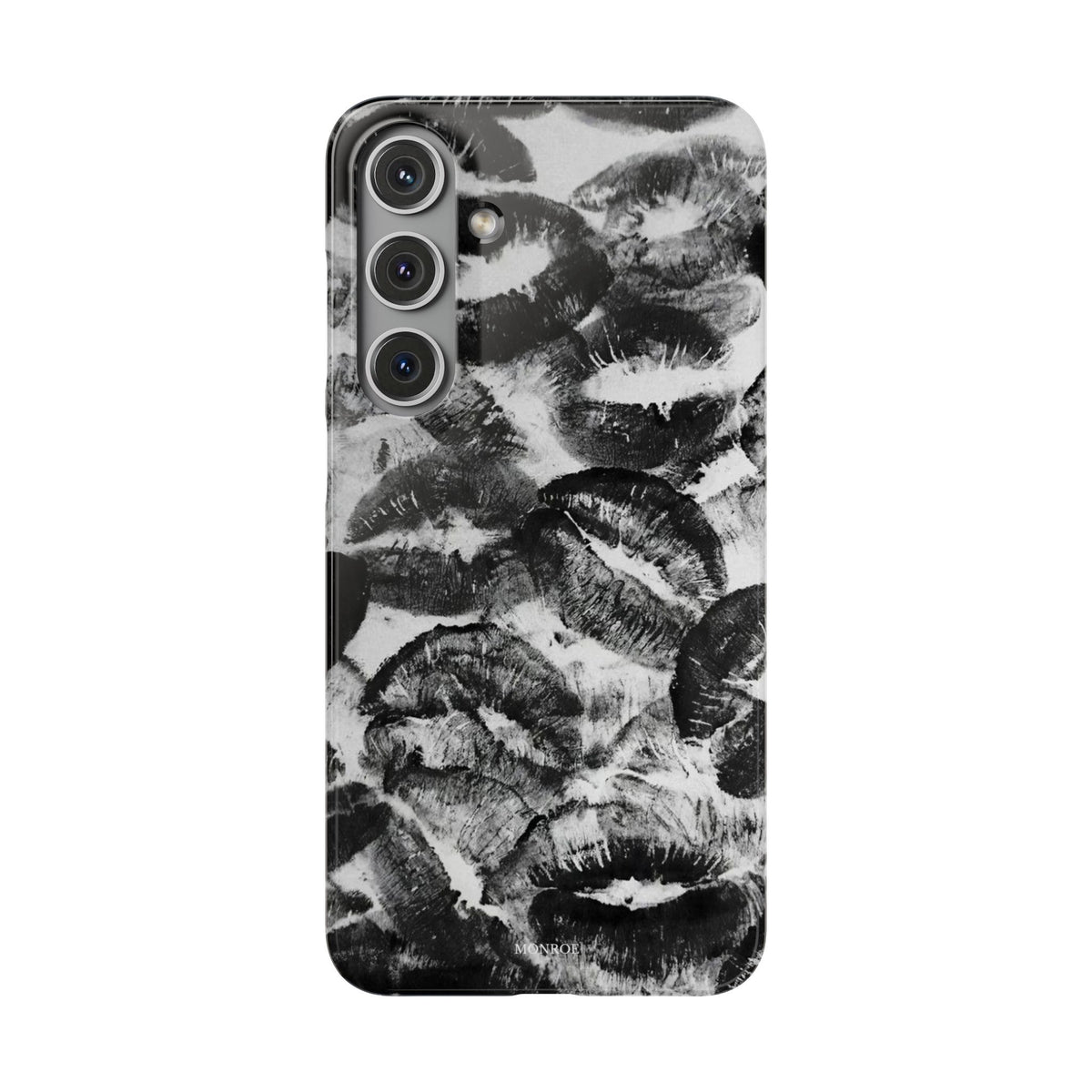 Black & White Kiss Print Case