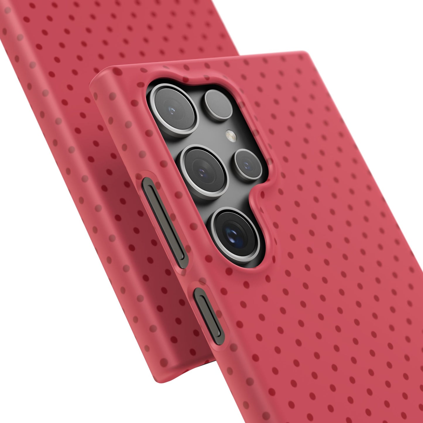 Coral Polka Dot Snap Phone Case