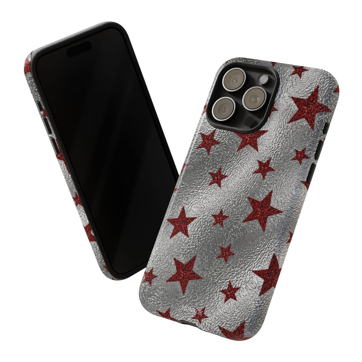 Silver Red Starry Tough Case