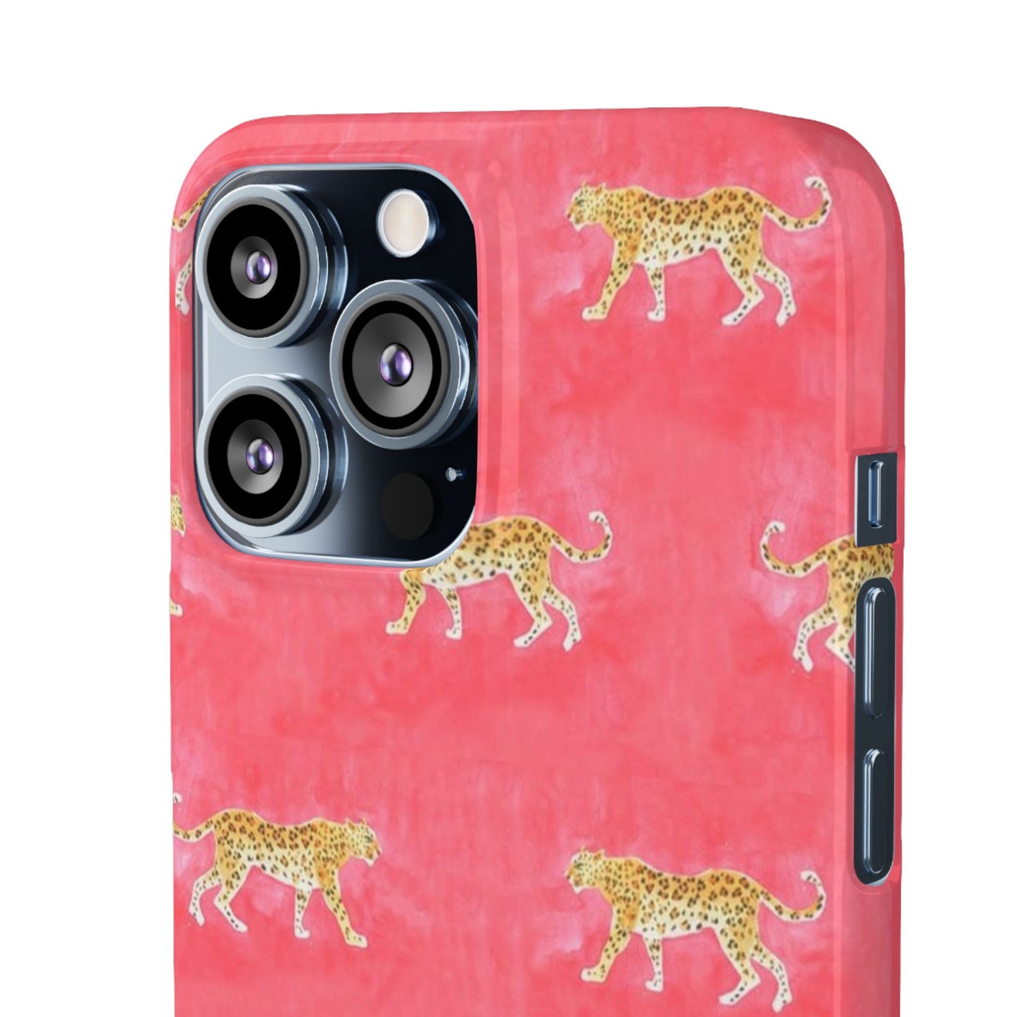 Pink Watercolor Leopard Case