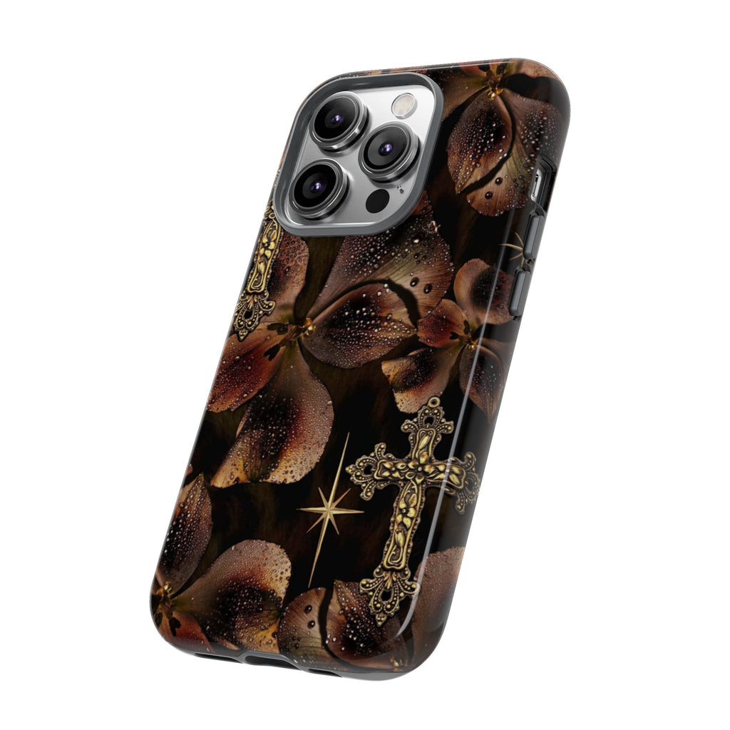 Floral Cross Pattern Tough Case
