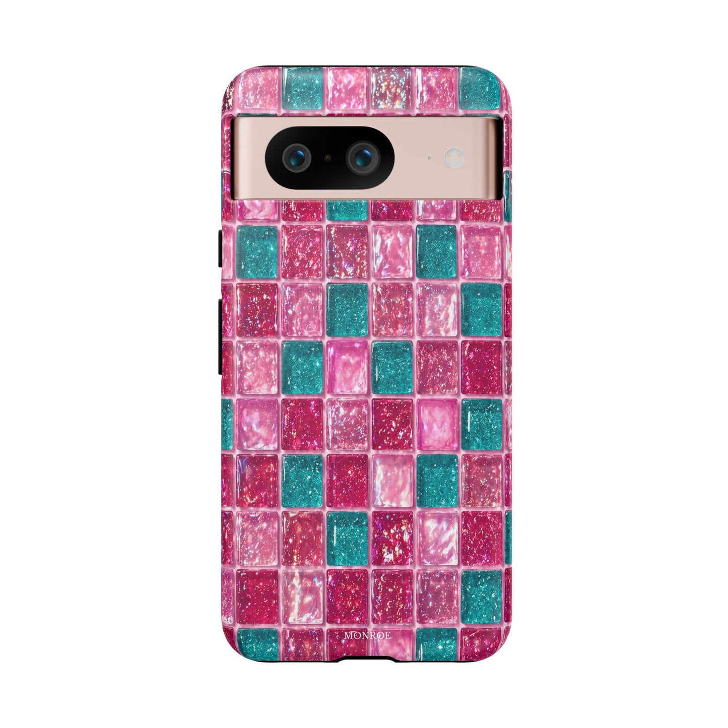 Pink Teal Mosaic Tough Case