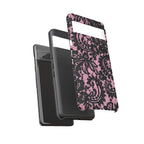 Pink Lace Pattern Tough Phone Case