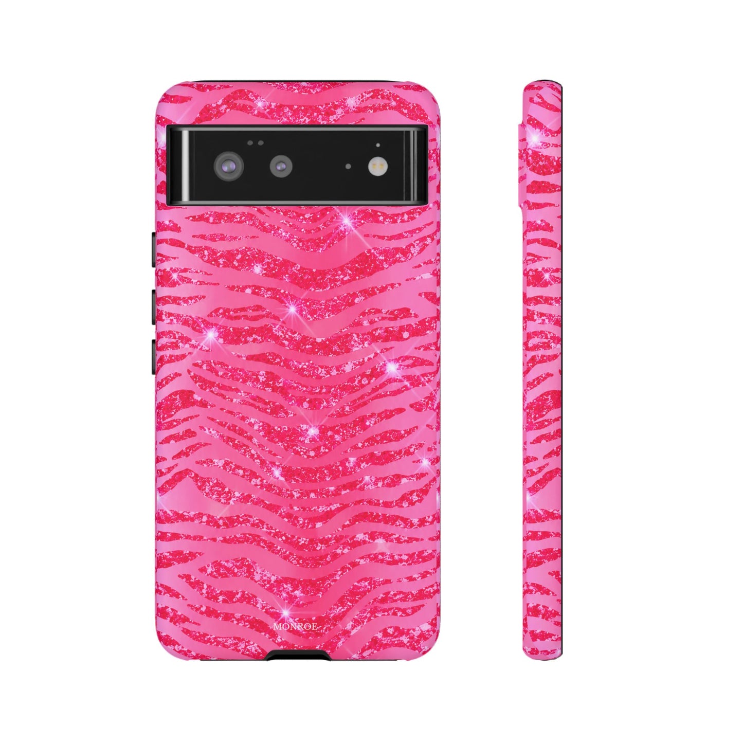 Pink Glitter Zebra Tough Case
