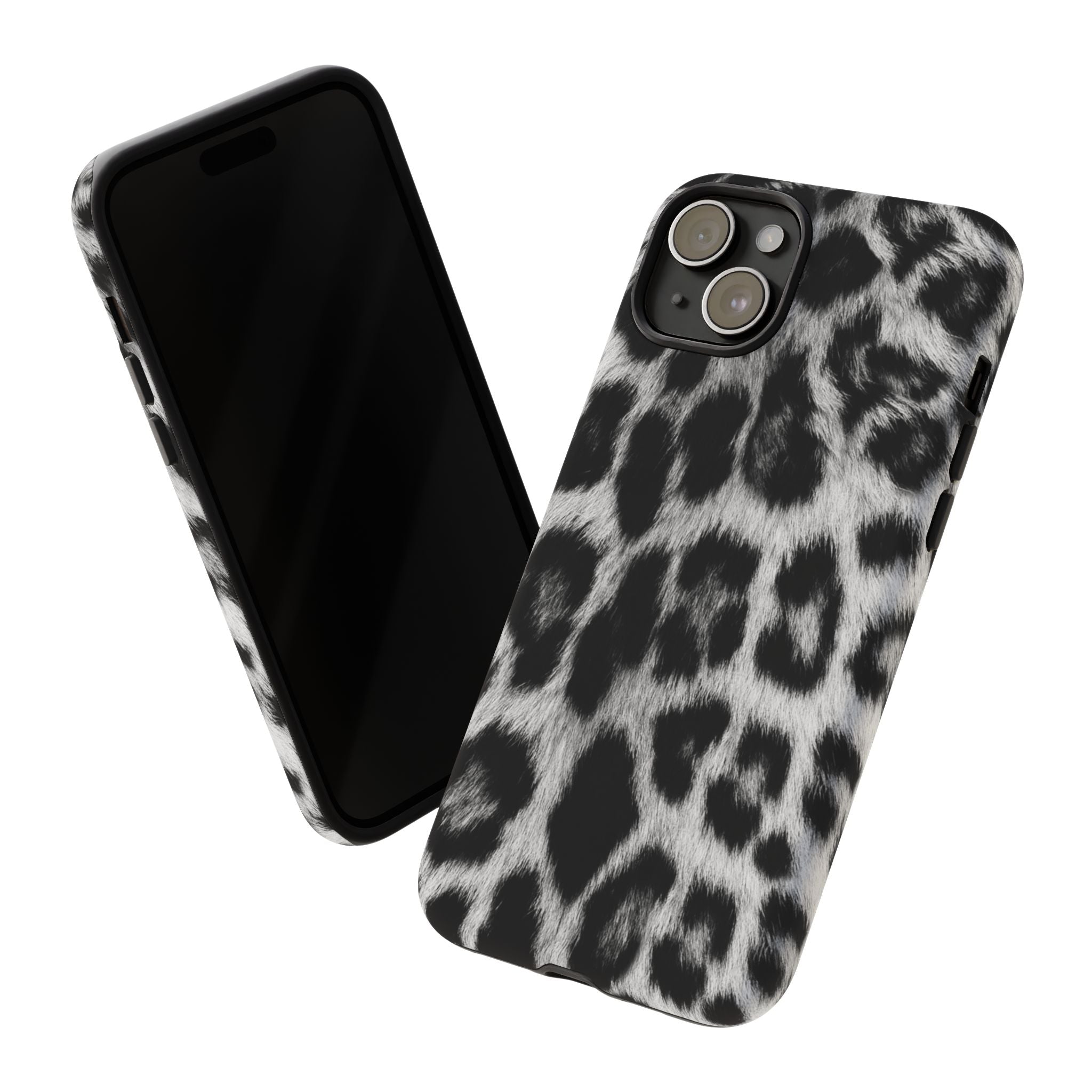 B&W Leopard Phone Case