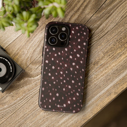 Burgundy Spotted Fur Tough Case