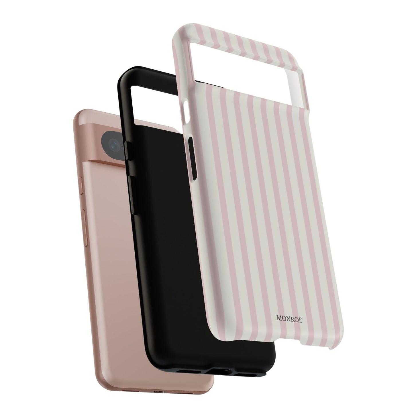 Light Pink Stripe Tough Phone Case