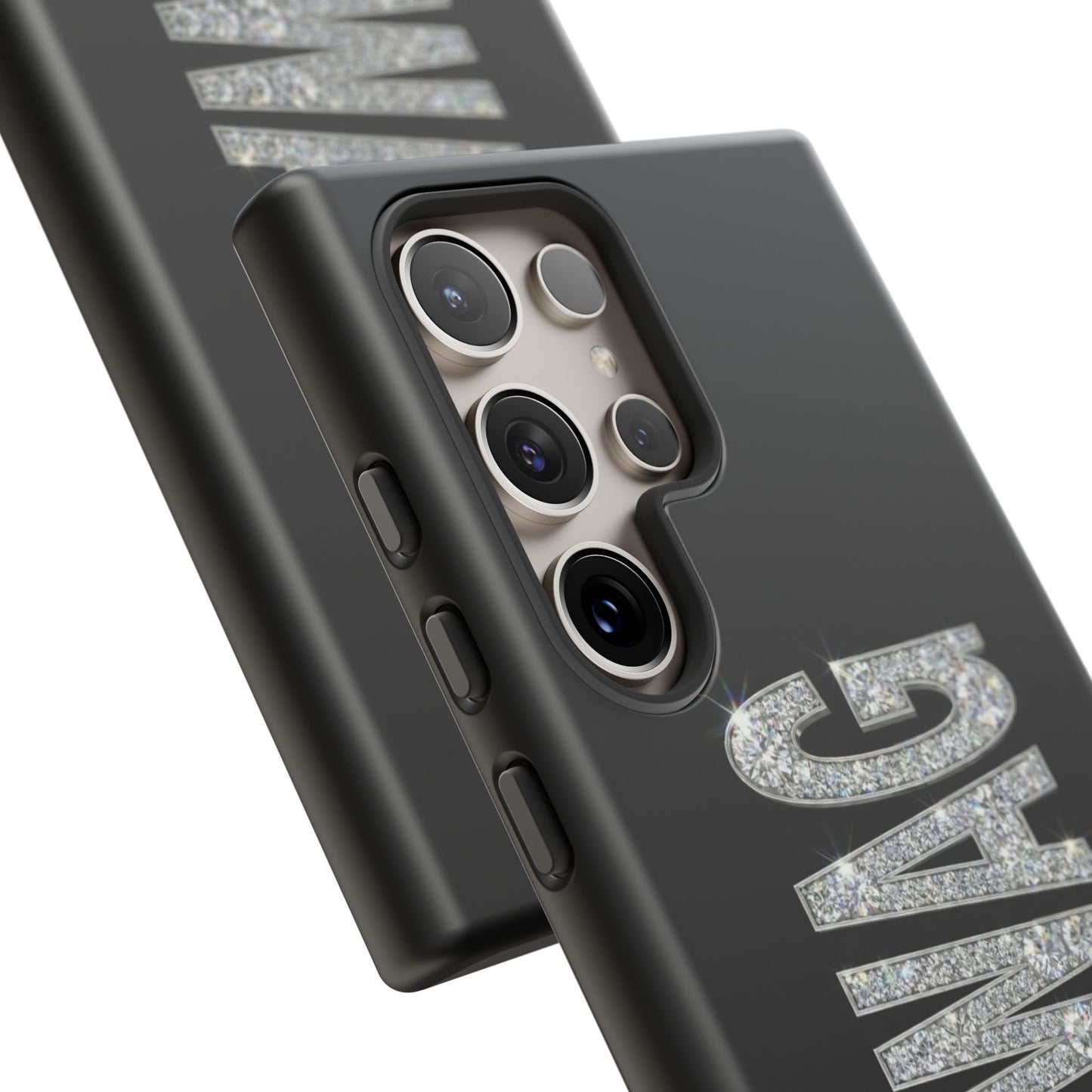 “#SWAG” Black Bling Tough Case
