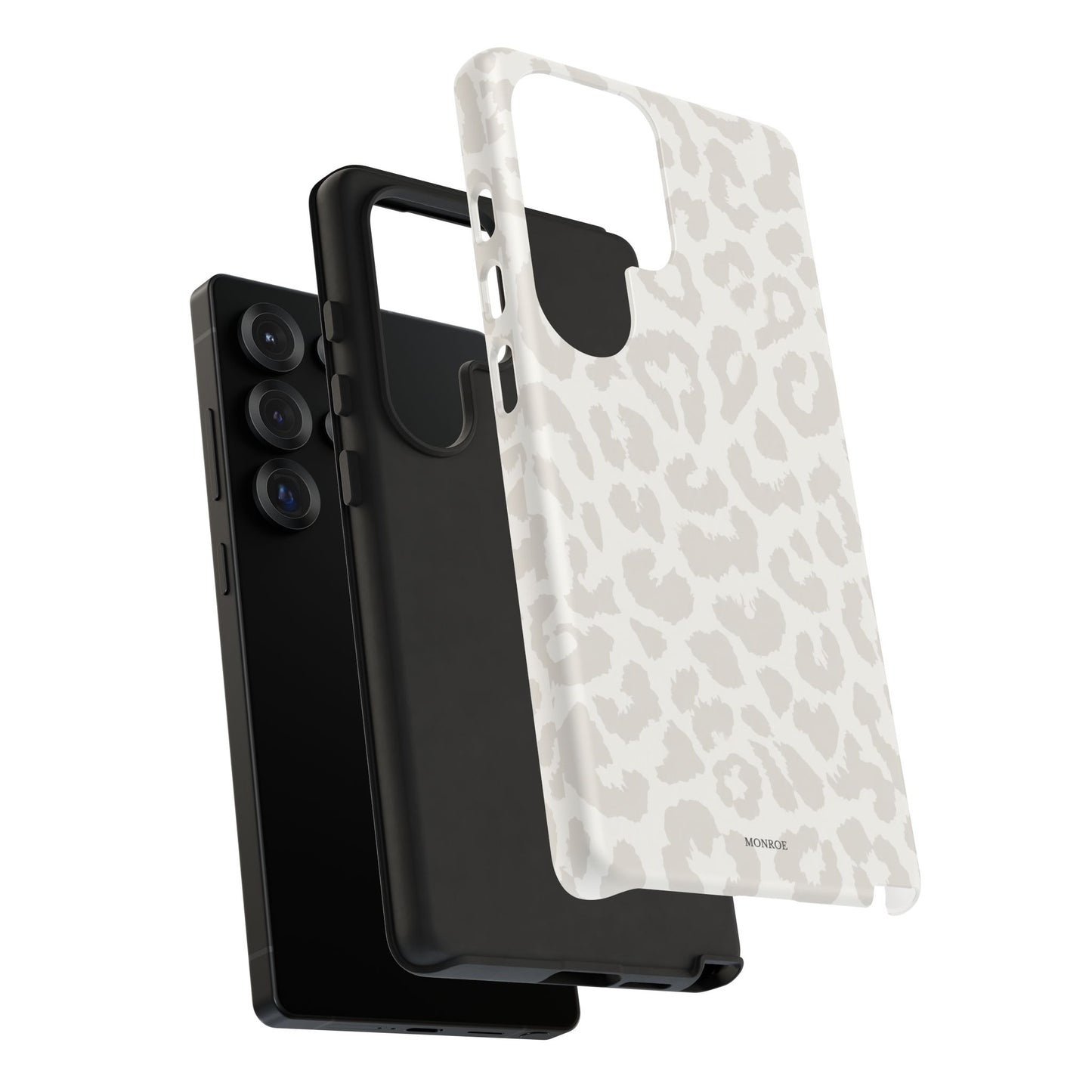 White Leopard Print Tough Case