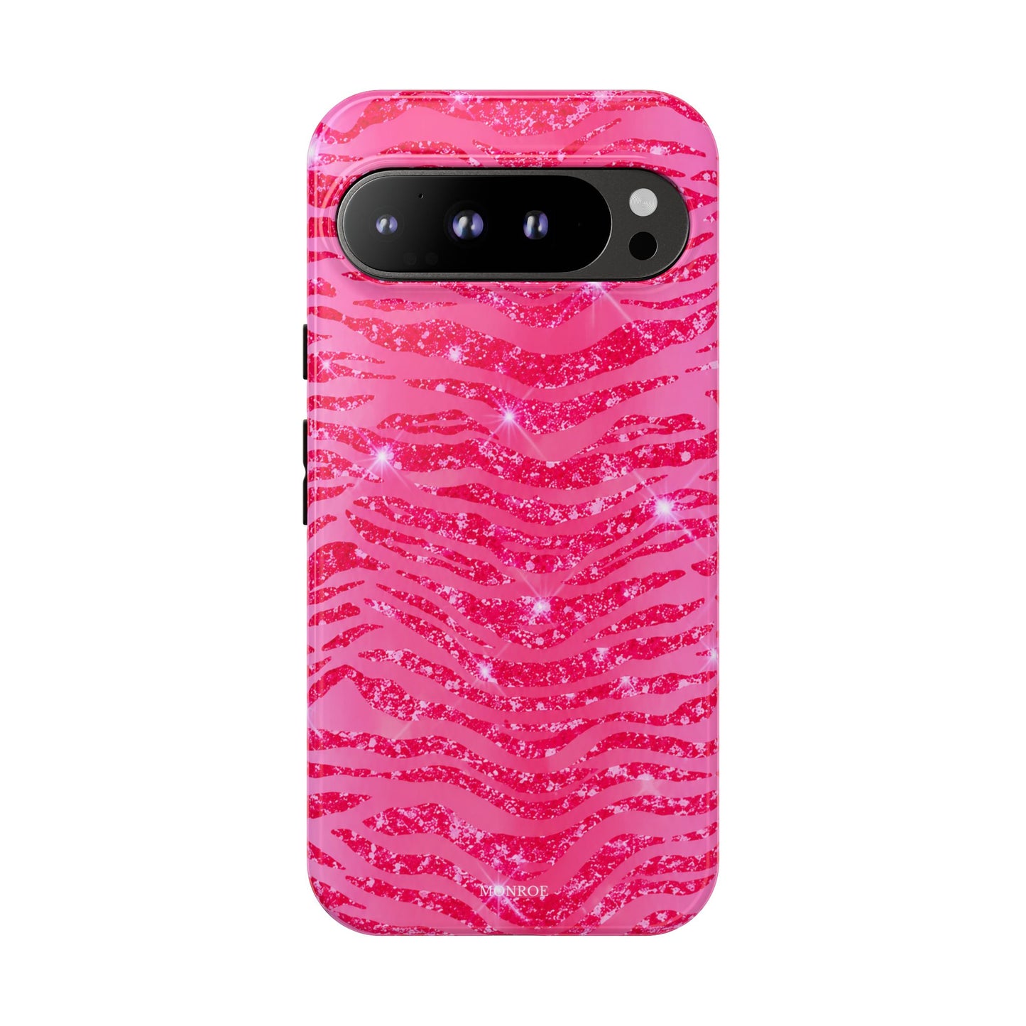 Pink Glitter Zebra Tough Case