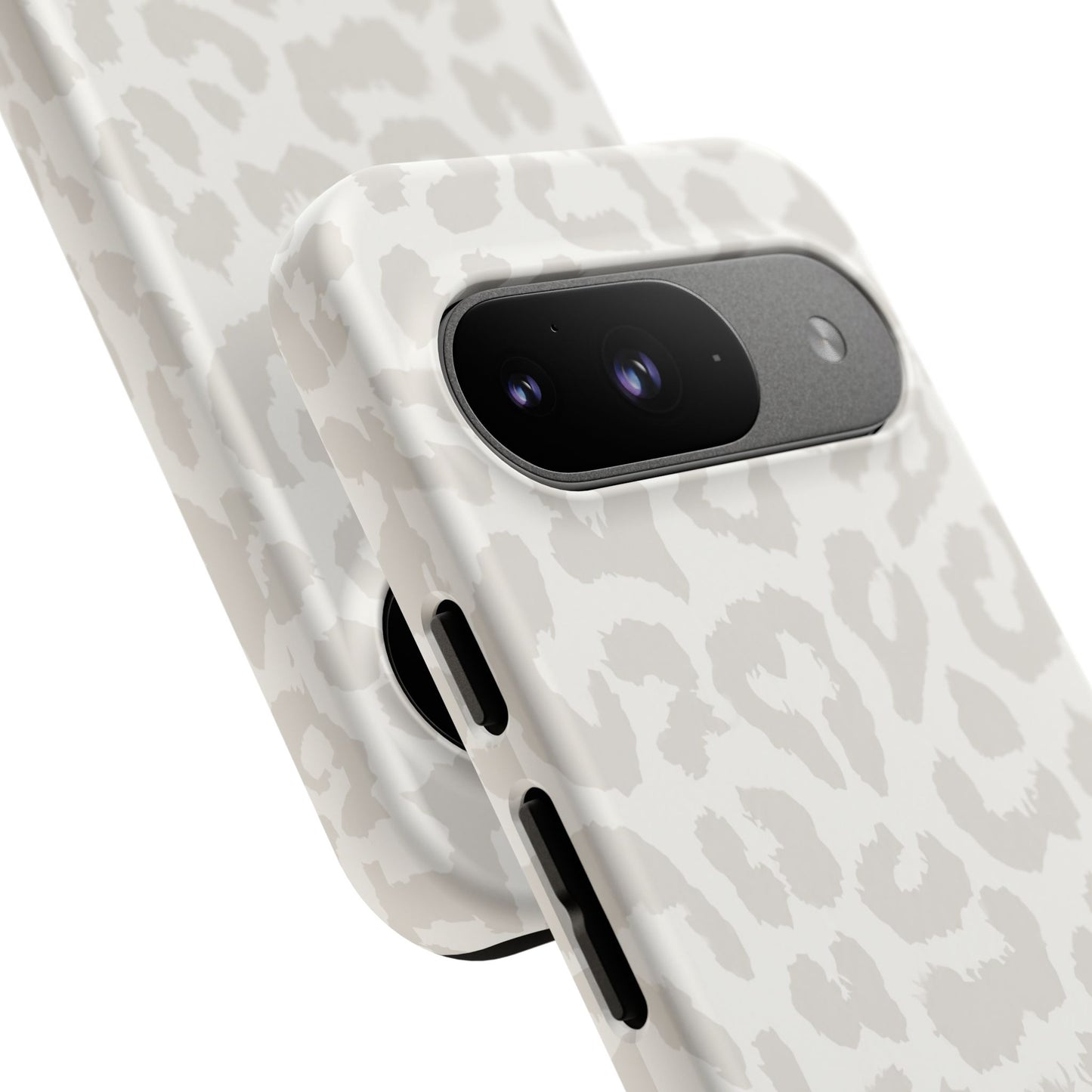 White Leopard Print Tough Case