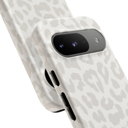 White Leopard Print Tough Case