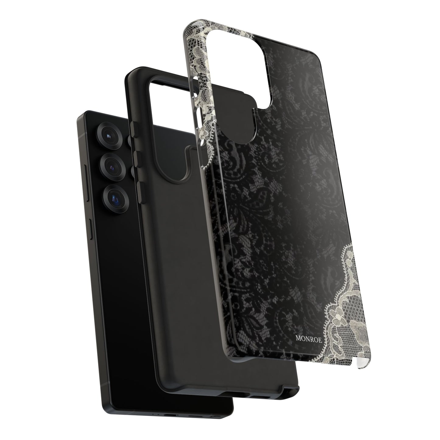Black & White Edged Tough Case