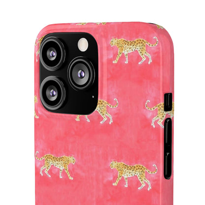Pink Watercolor Leopard Case