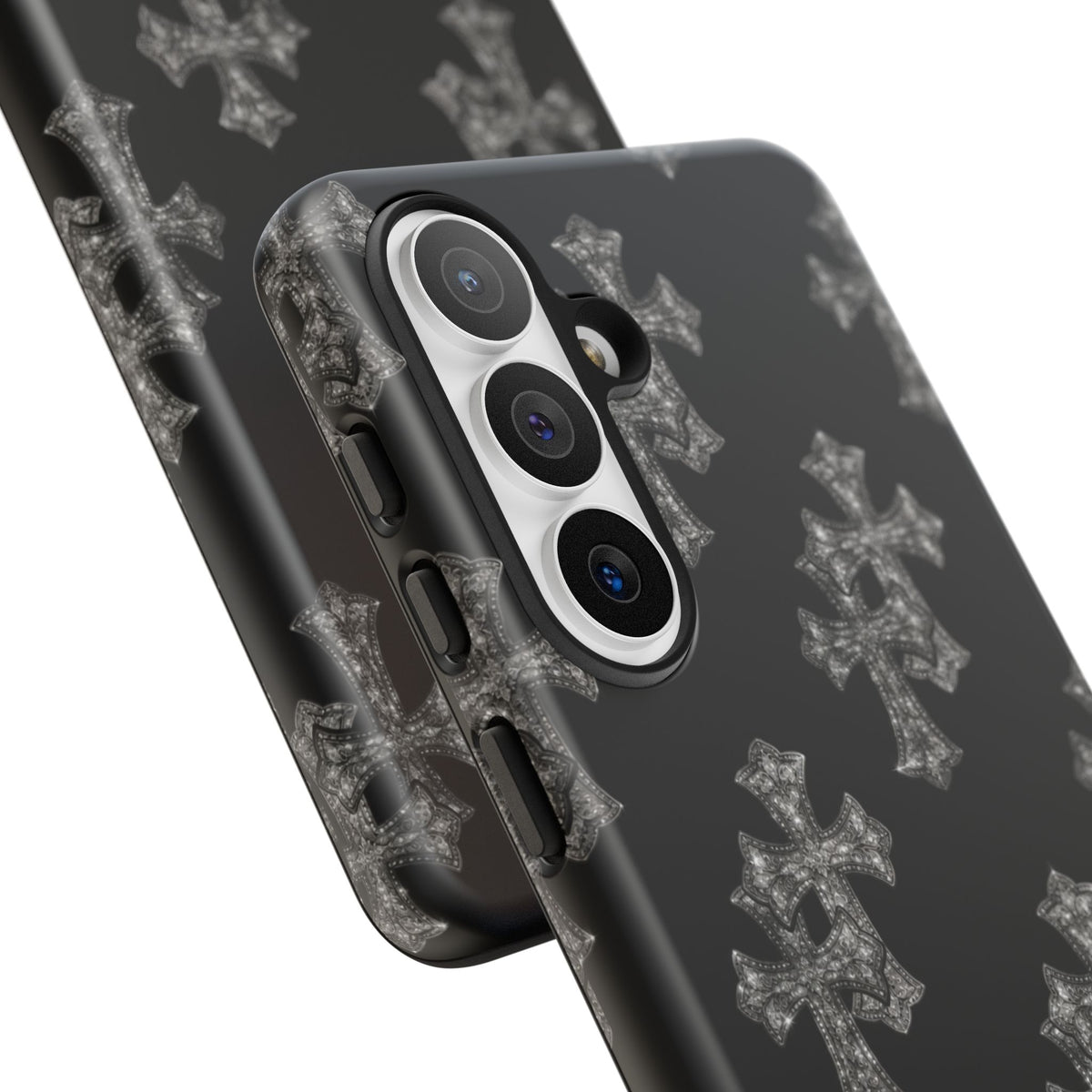 Black Crystal Cross Tough Case