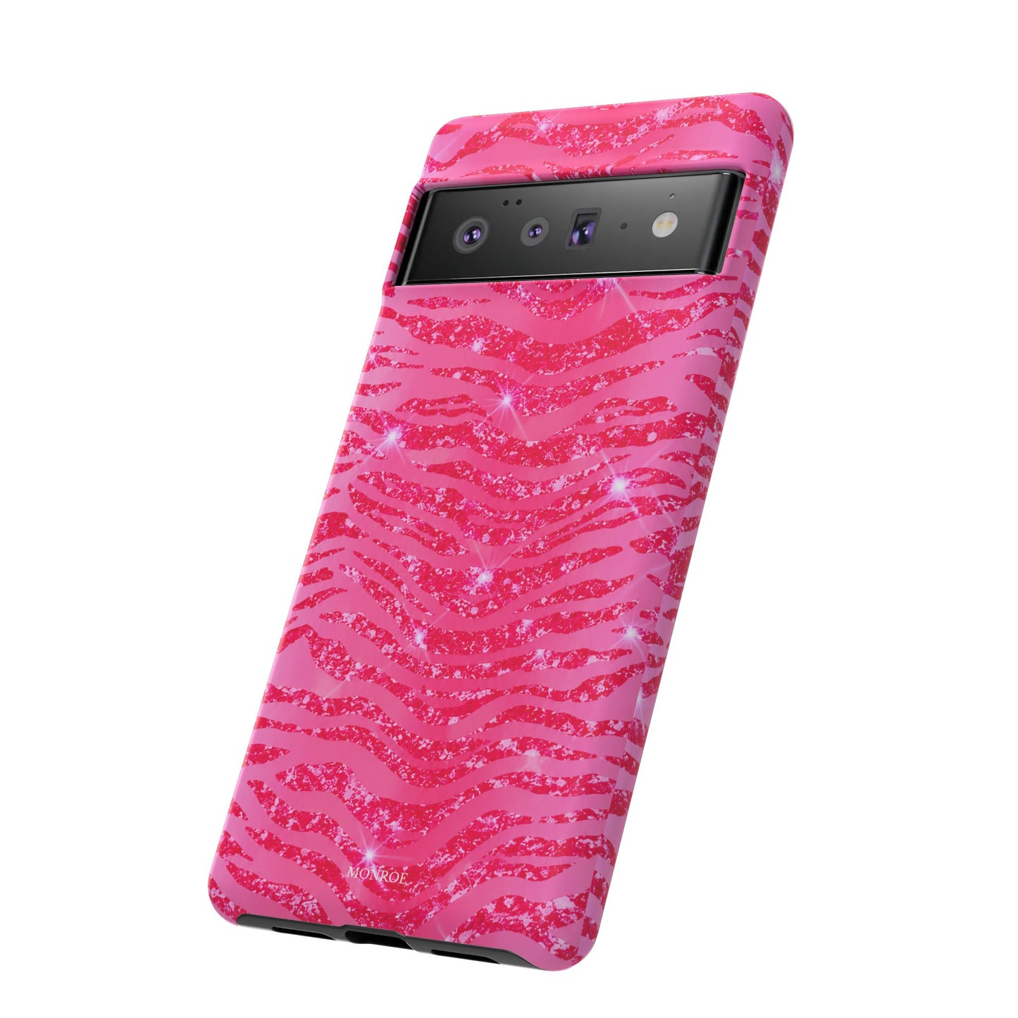 Pink Glitter Zebra Tough Case